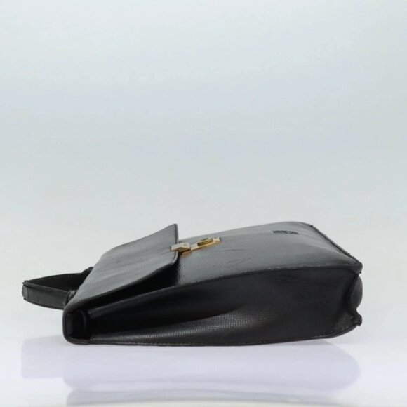 LOEWE Anagram Hand Bag Leather Black Auth - Picture 3 of 16